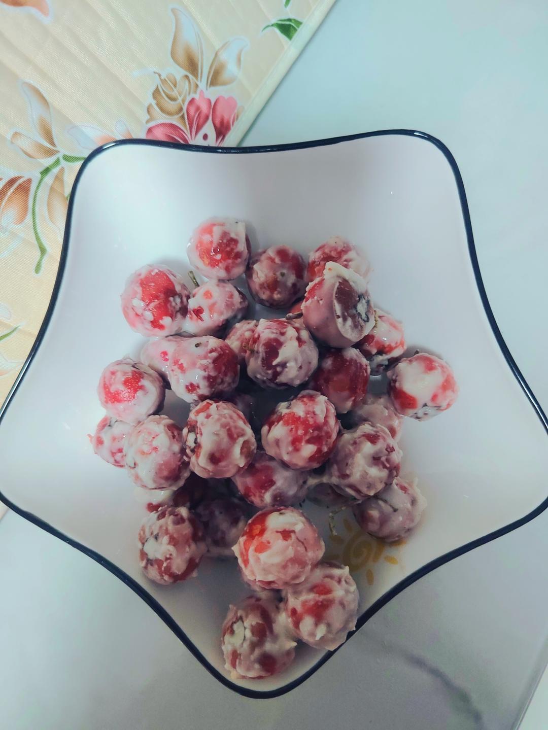 雪花山楂球 酸甜爽口 开胃又好吃 附细节视频详解