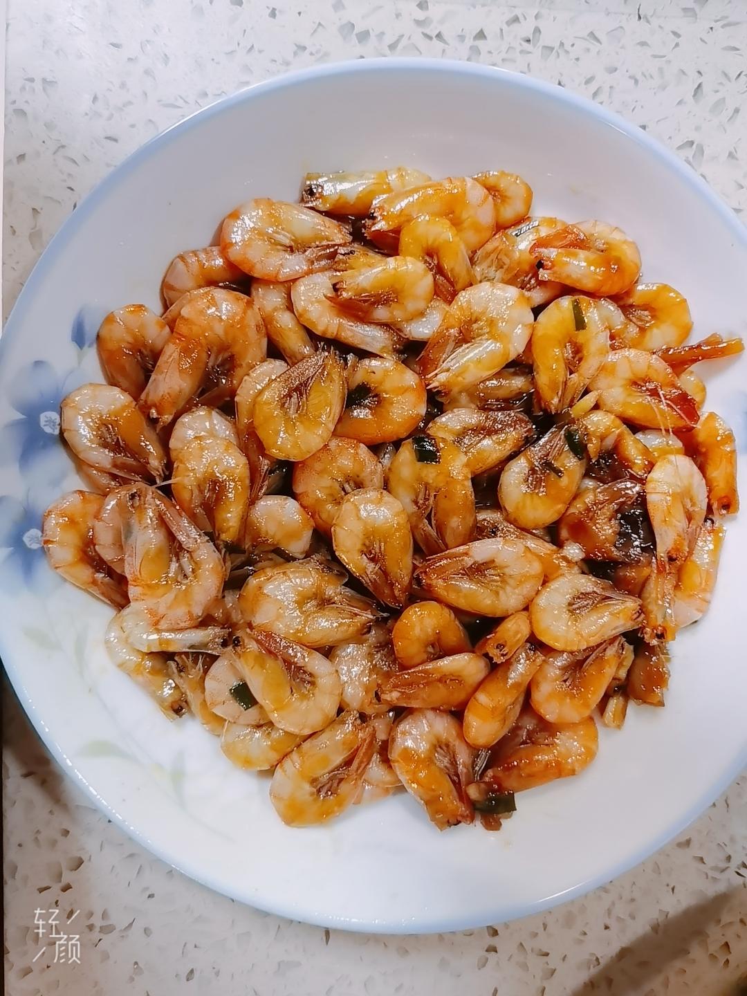 油爆白米虾