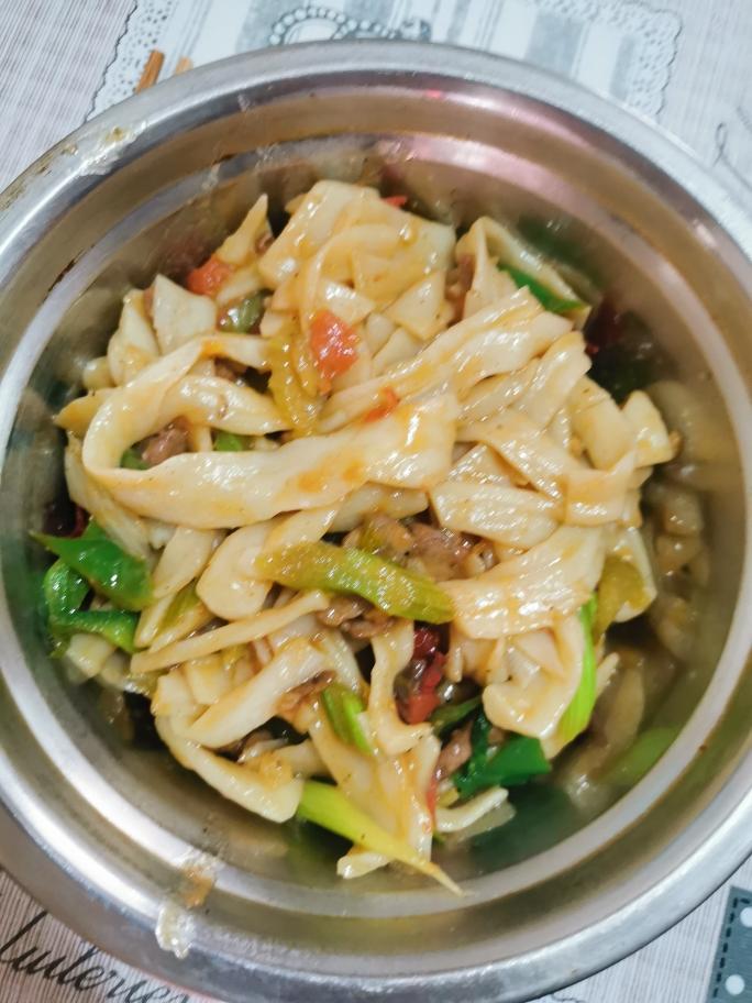 揪片子炒面的做法