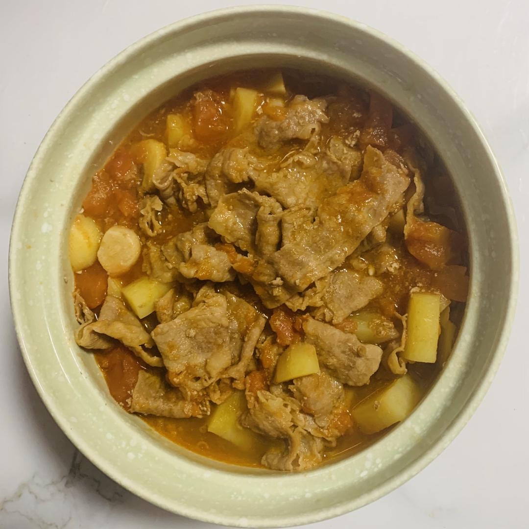 懒人版西红柿牛肉卷