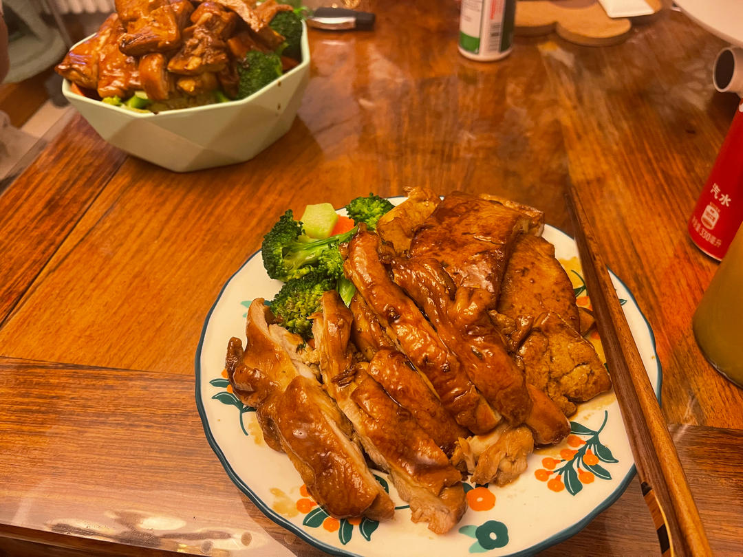 不放一滴油的照烧鸡腿饭