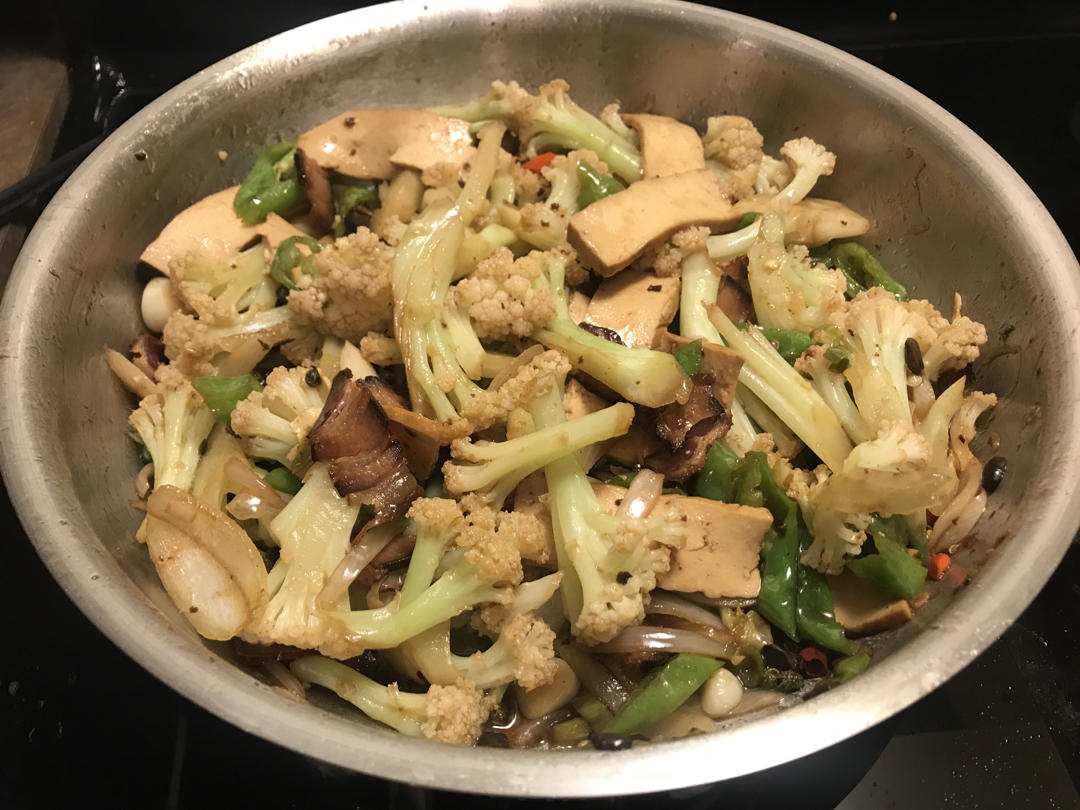 老丁的私房菜-干锅花菜