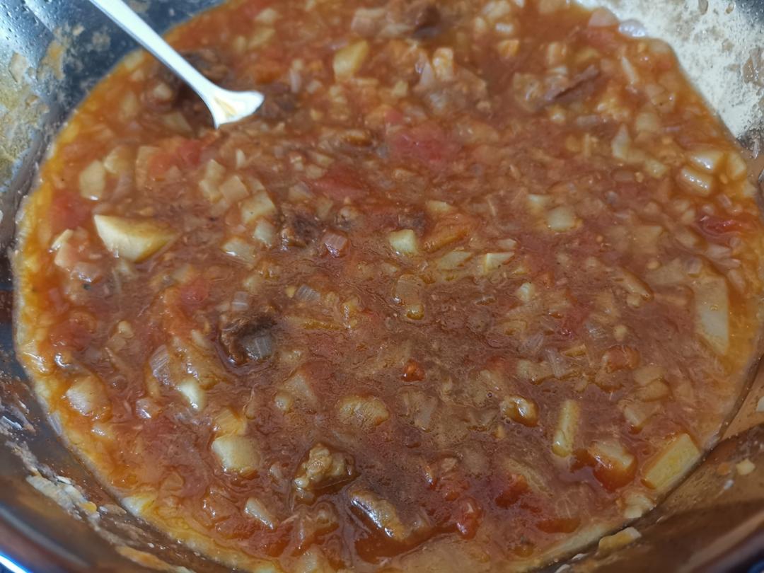 被爸爸外婆连说好吃好吃的番茄土豆炖牛腱子