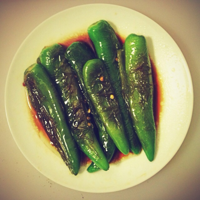 沈美爱做的快手少油虎皮杭椒