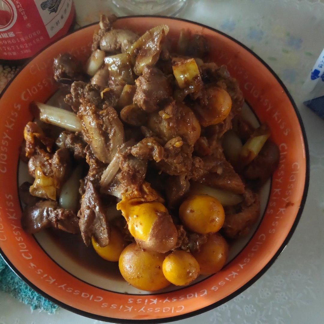 爆炒香辣鸡杂