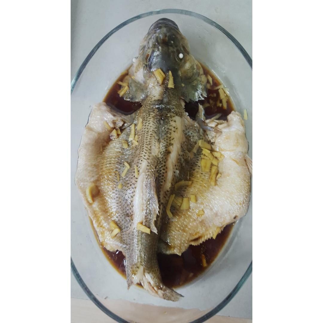 微波炉版清蒸鲈鱼