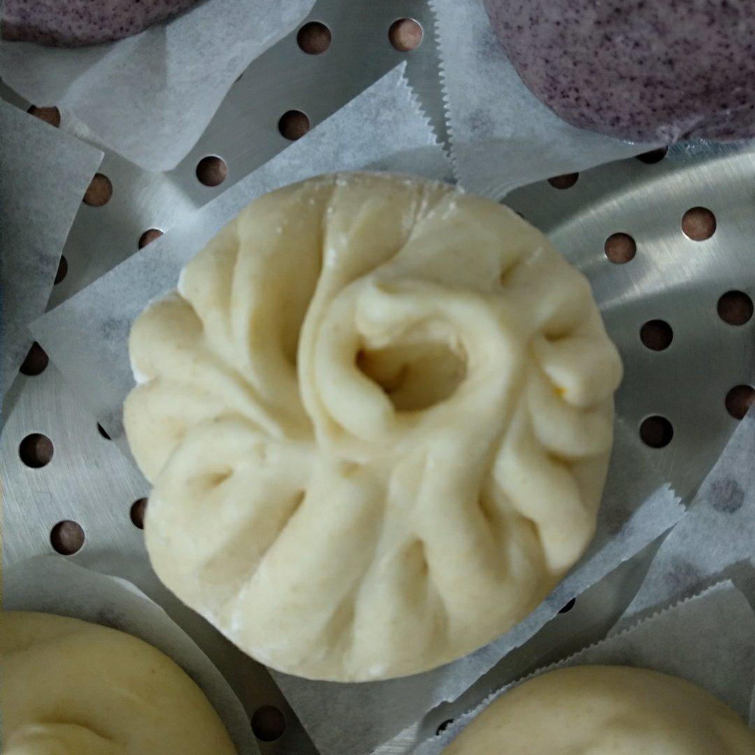 红萝卜圆白菜素菜包子（一次性发酵，附视频）