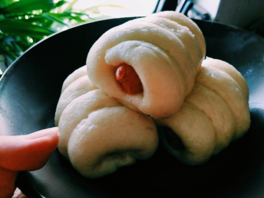 快手火腿卷～一次发酵