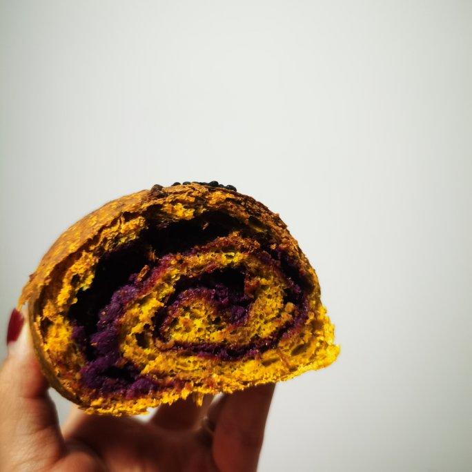 我很丑，但我很好吃—消化紫薯泥、奶酪滴紫薯奶酪豆沙包