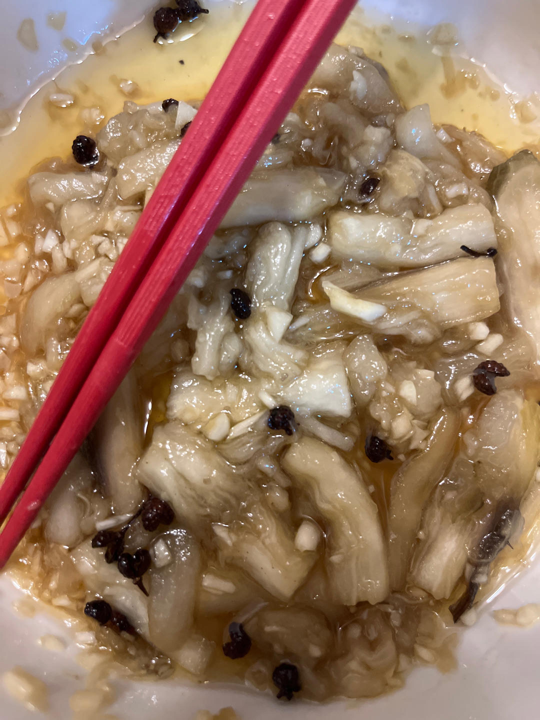 凉调蒸茄子