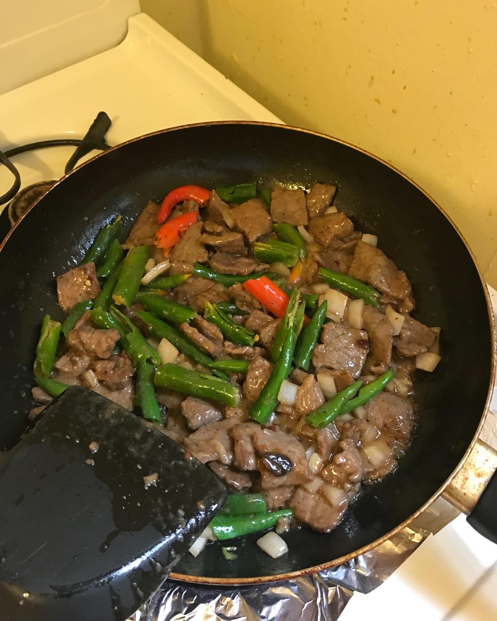 青椒炒牛肉