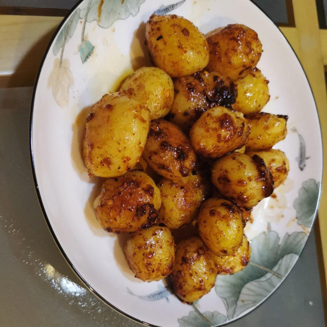 烧烤风味的土豆小香肠