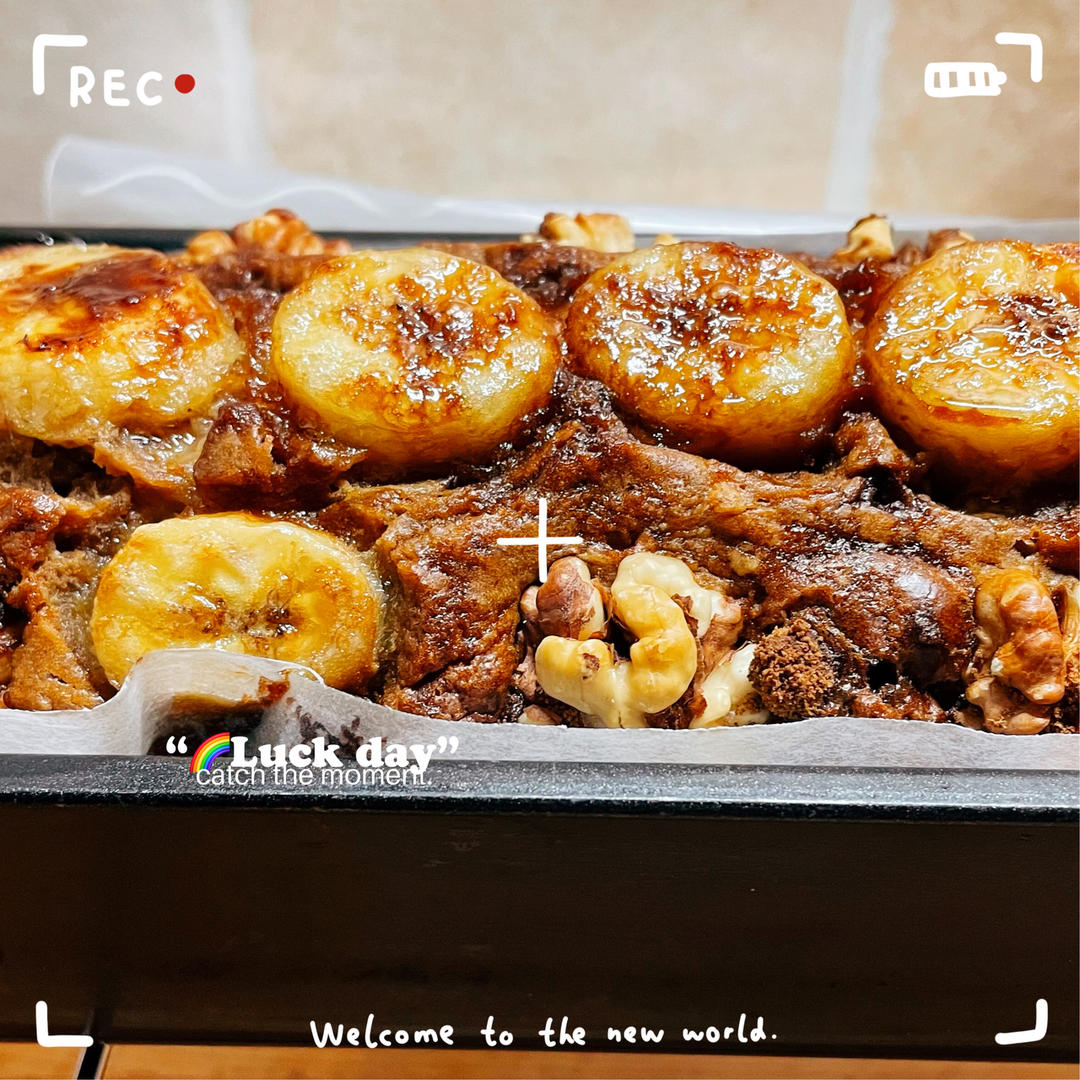 香蕉核桃磅蛋糕
