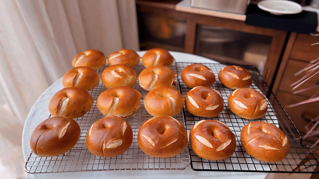 黑芝麻贝果~清新无可挑剔