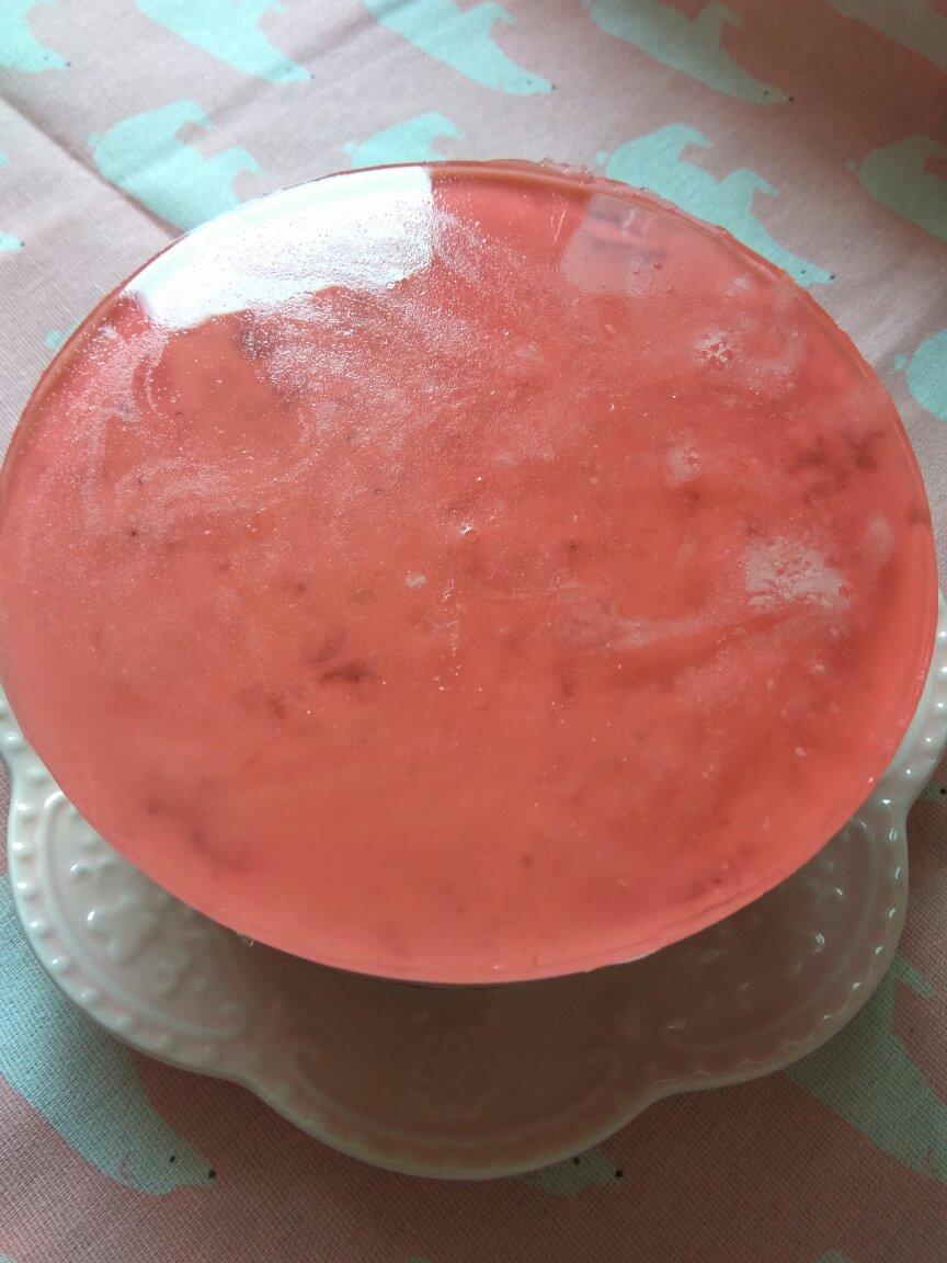 用QQ糖做的超简单冻芝士镜面