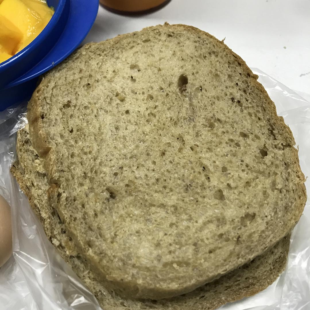 黑麦老面核桃吐司（松下面包机版）