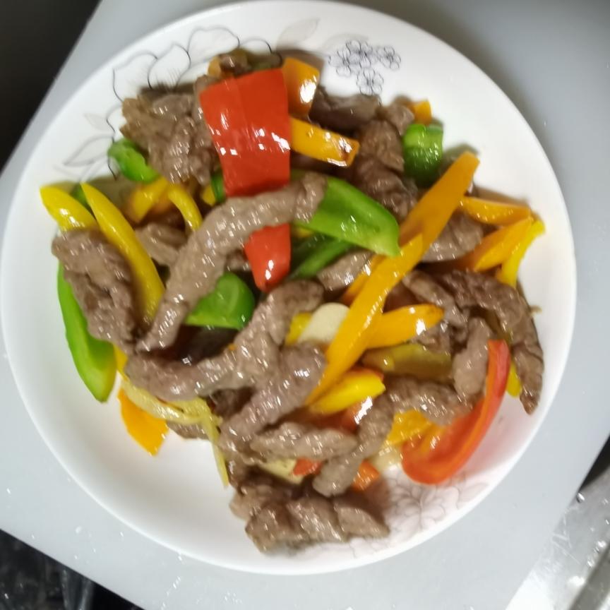 彩椒牛柳