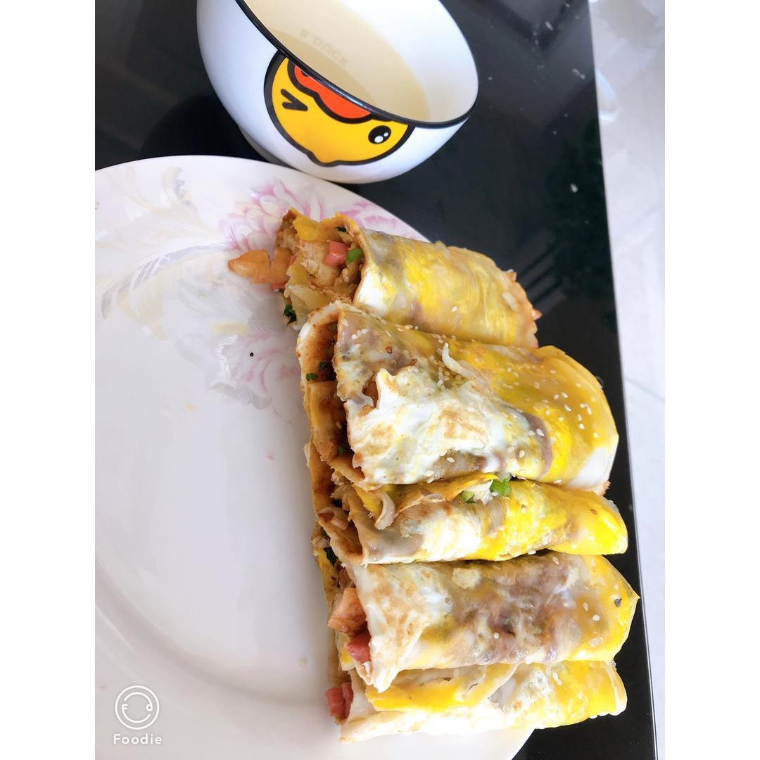 鸡蛋卷饼（路边摊复制版）