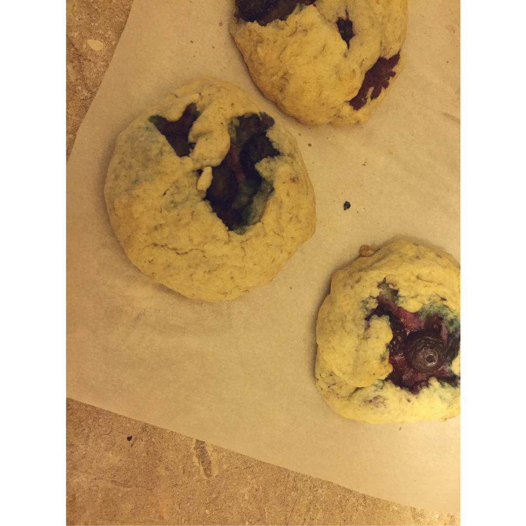 vegan爆浆莓果柠檬大cookie