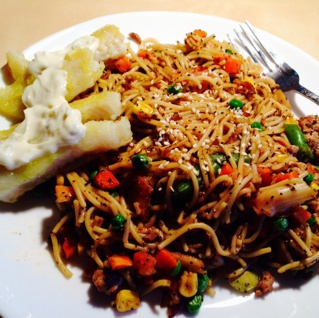 黑椒牛柳炒意面