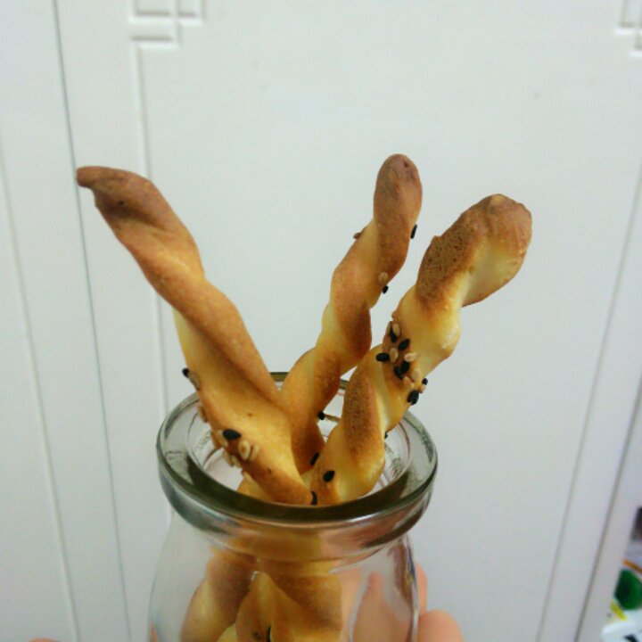 香甜芝麻面包棒~超级简单快手
