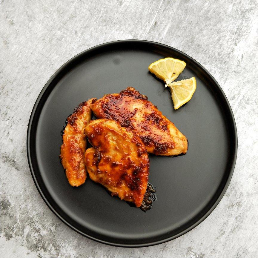 酷炫屌炸天好吃的煎鸡胸肉（香蒜蜂蜜煎鸡胸肉）