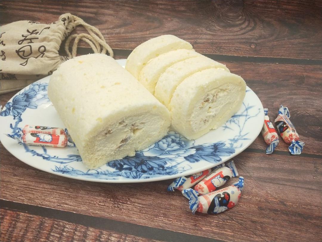 💘网红💘大白兔奶冻蛋糕卷（爆好吃的奶酱、奶酥和奶冻有详解）