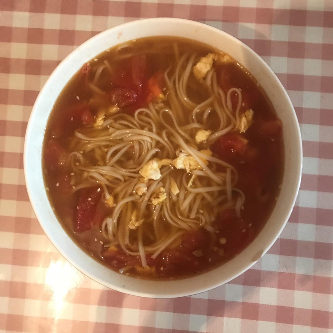 回味童年：番茄鸡蛋打卤面的做法