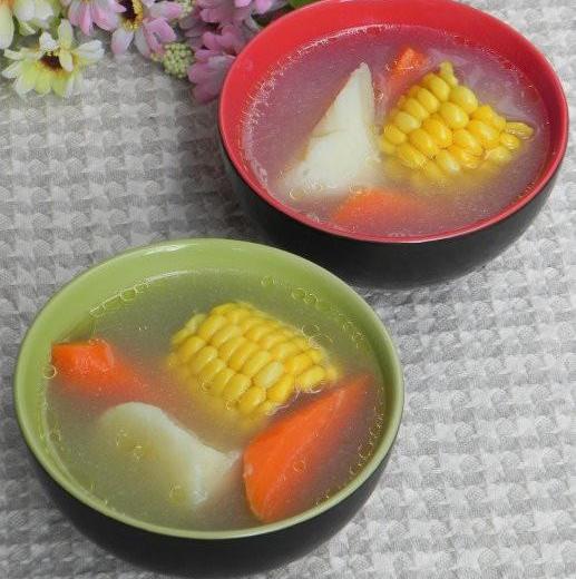 玉米胡萝卜淮山骨头汤