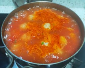 番茄丸子汤的做法 步骤12