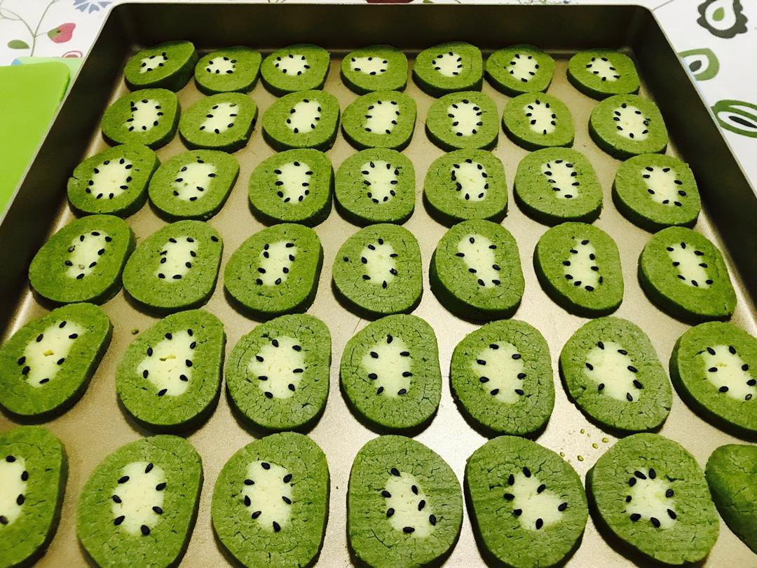 抹茶猕猴桃黄油饼干