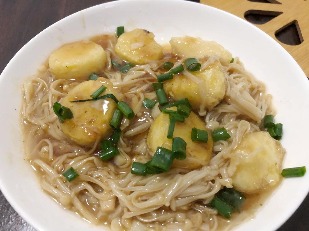 超级下饭菜--金针菇日本豆腐