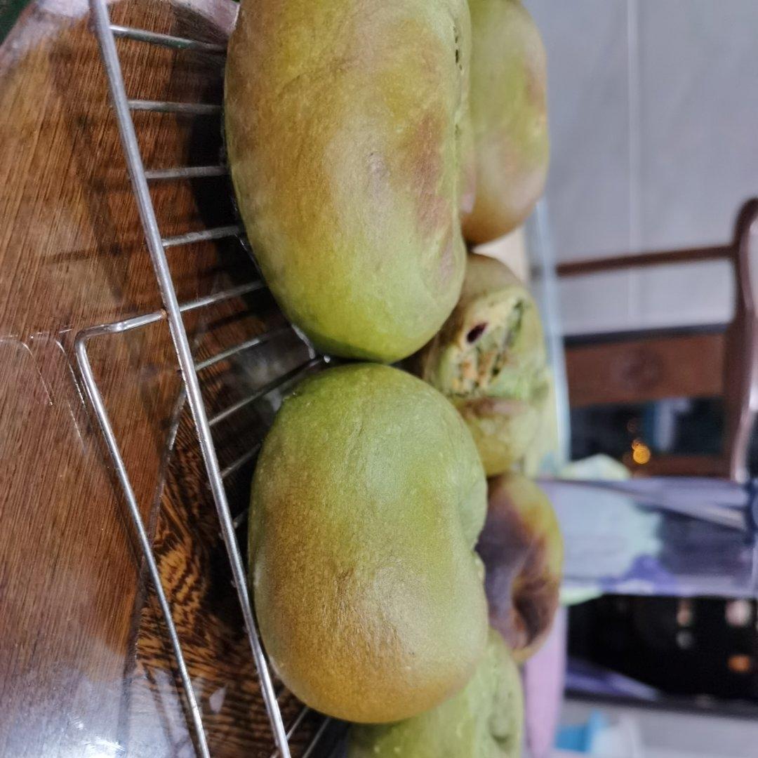 波兰种抹茶红豆贝果【附保色小建议】
