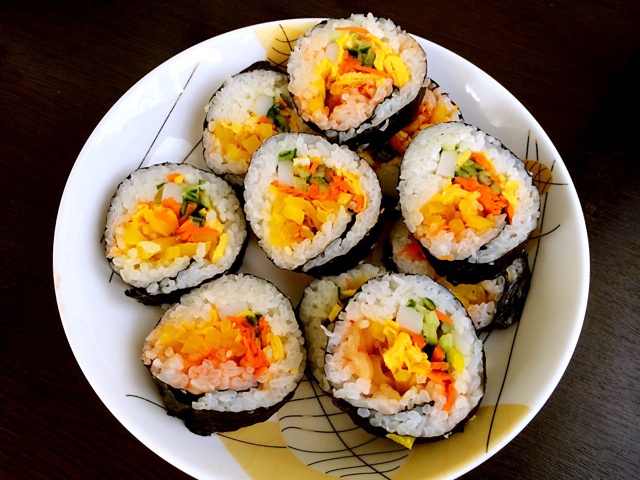 超爱刺激做的紫菜包饭