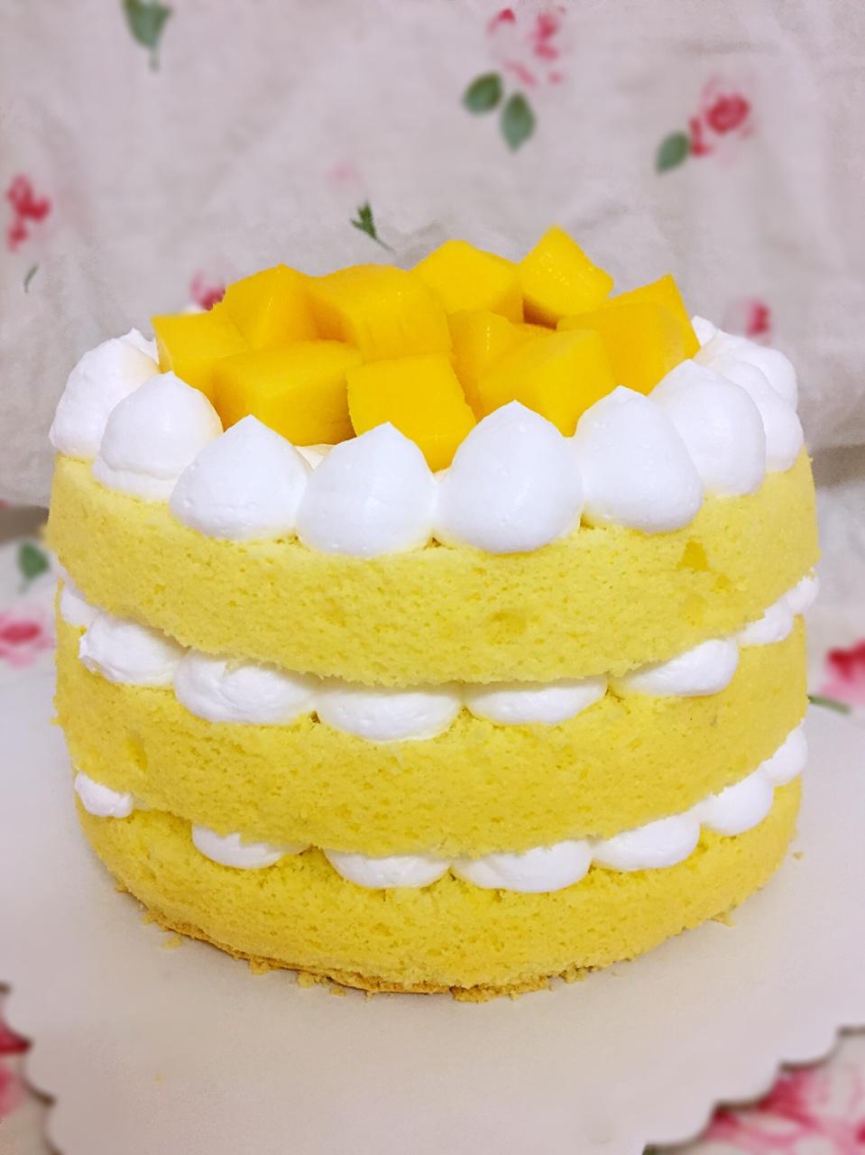 6寸原味戚风蛋糕