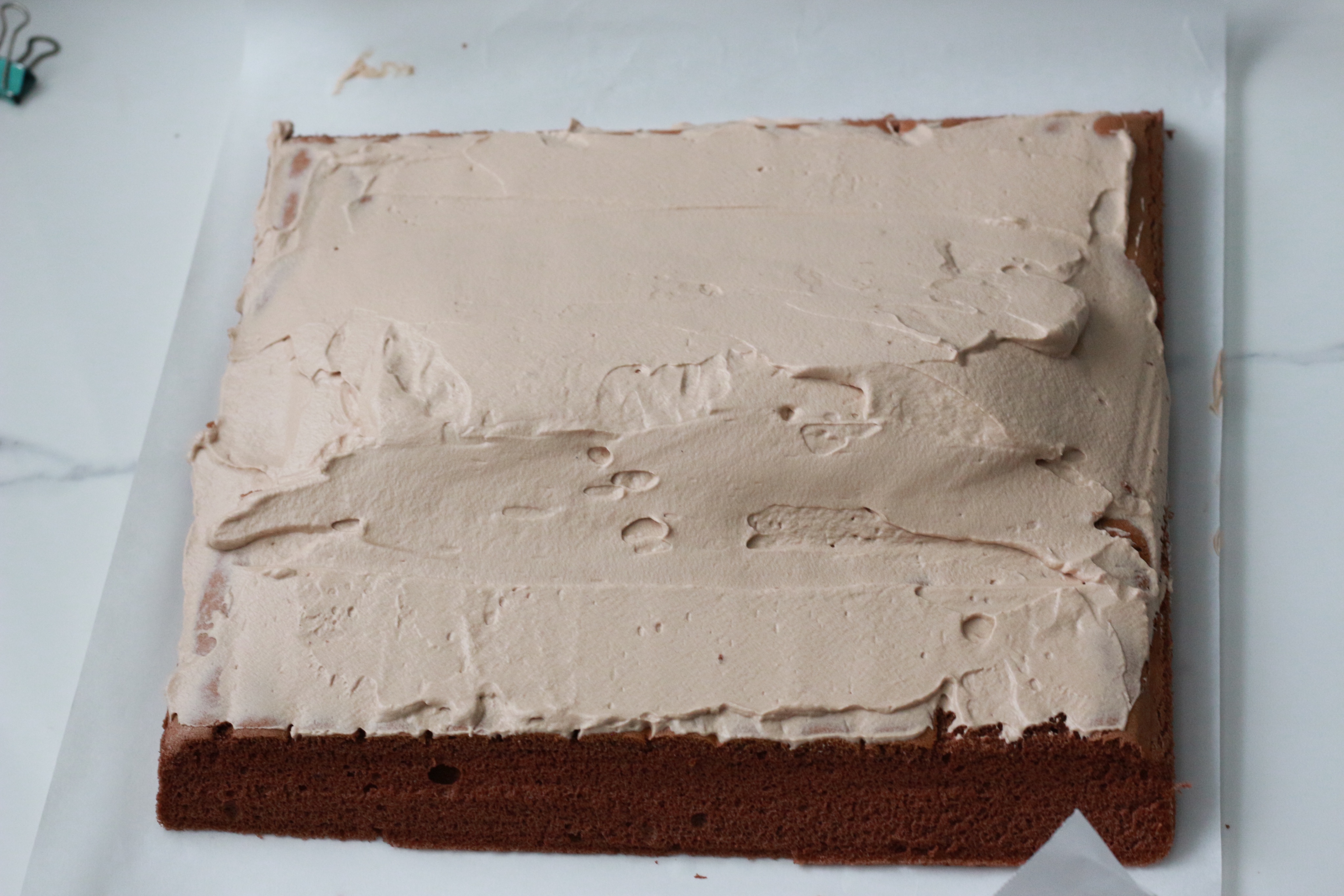 私房爆单巧克力香缇蛋糕卷💯超详细建议收藏的做法 步骤14