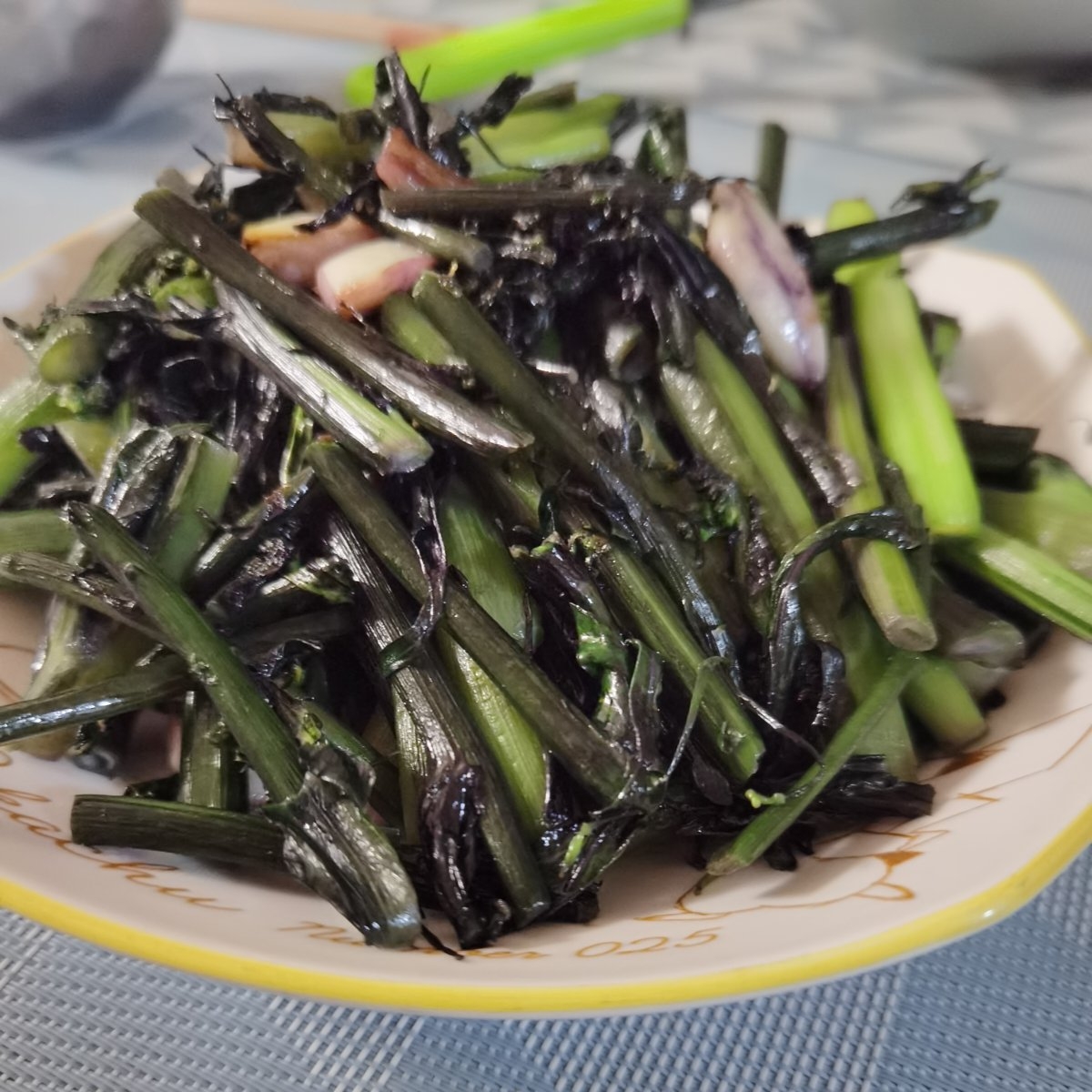 董太的私方菜--素炒紫菜苔