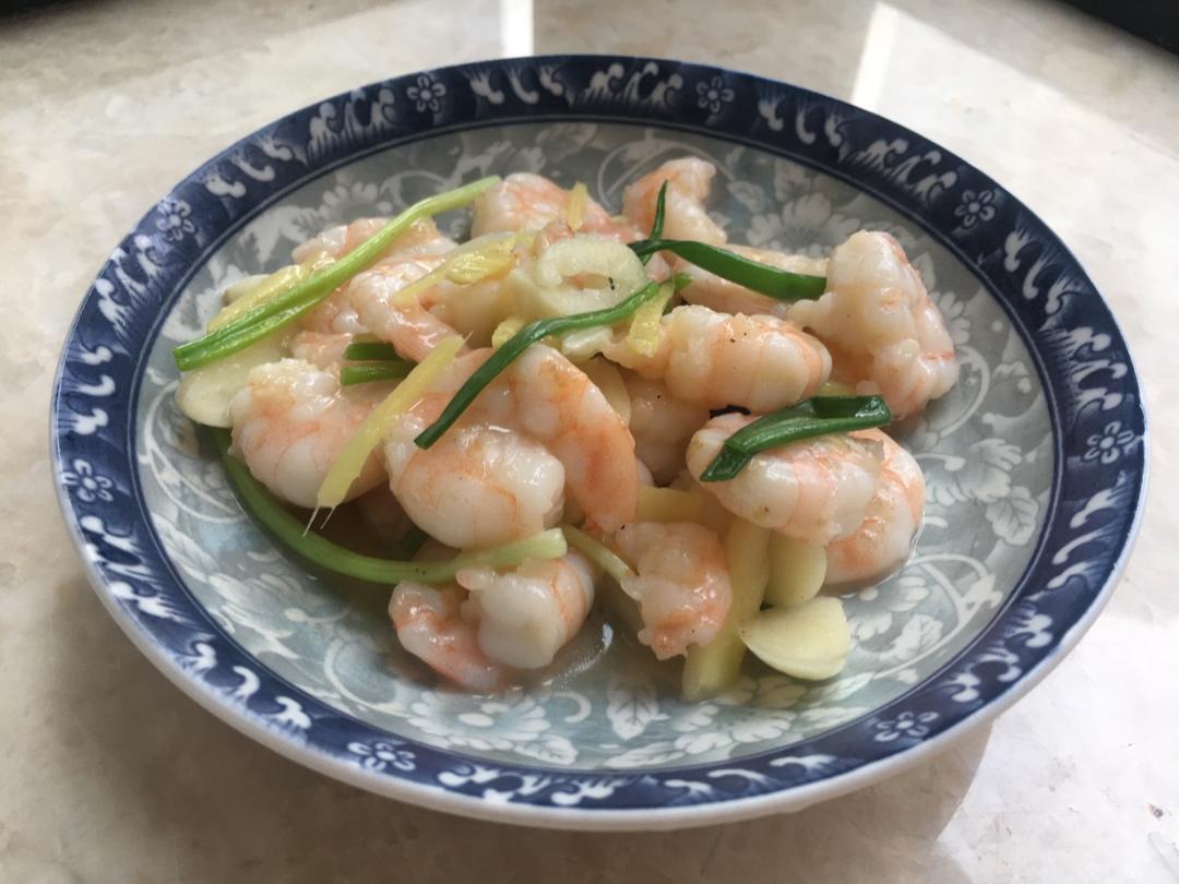 葱爆虾仁