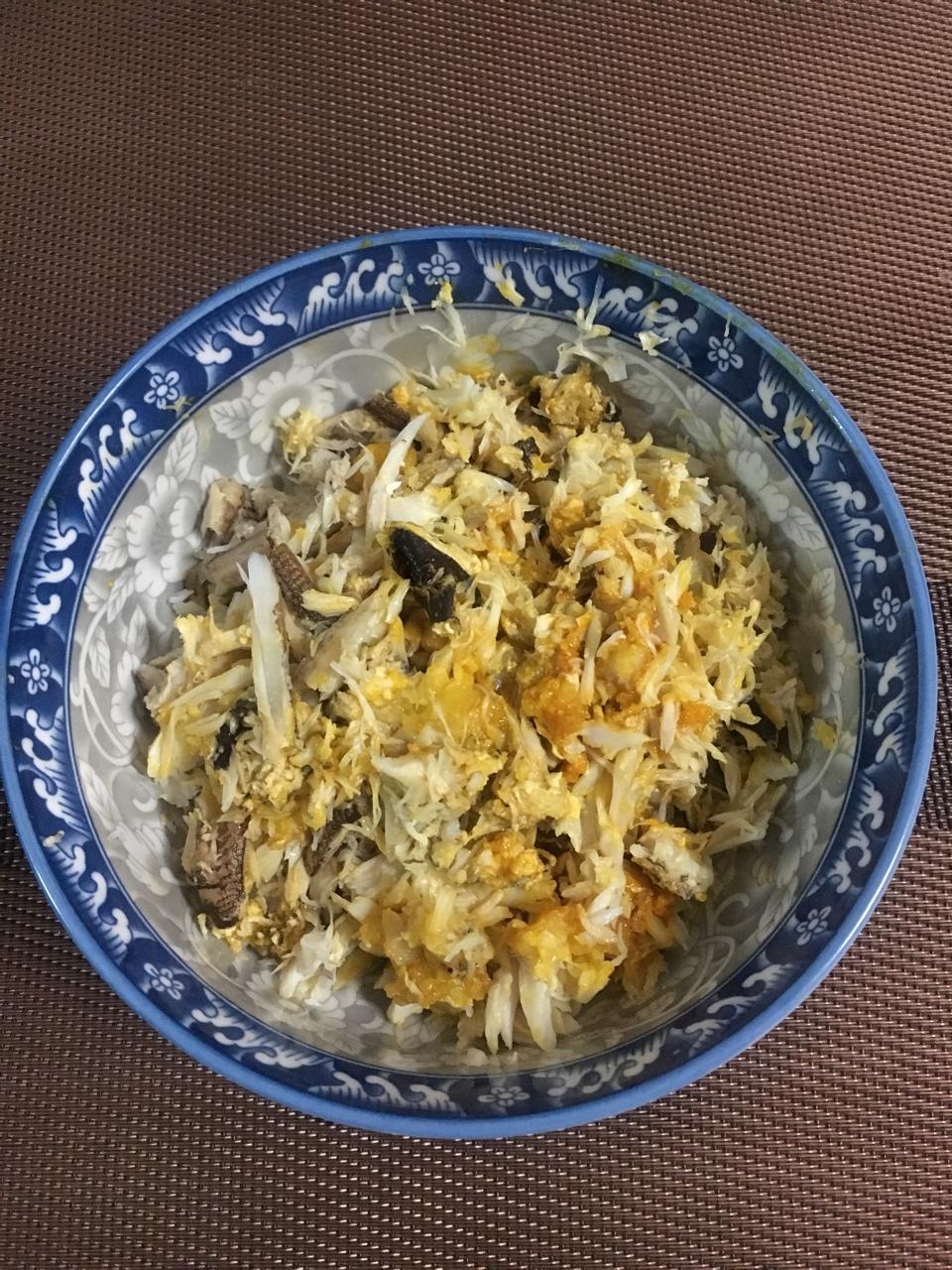 熬蟹油