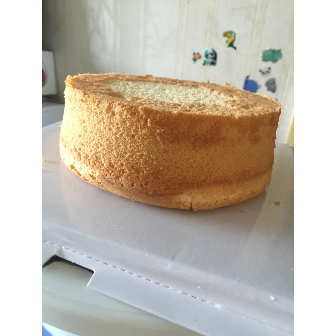 6寸原味戚风蛋糕