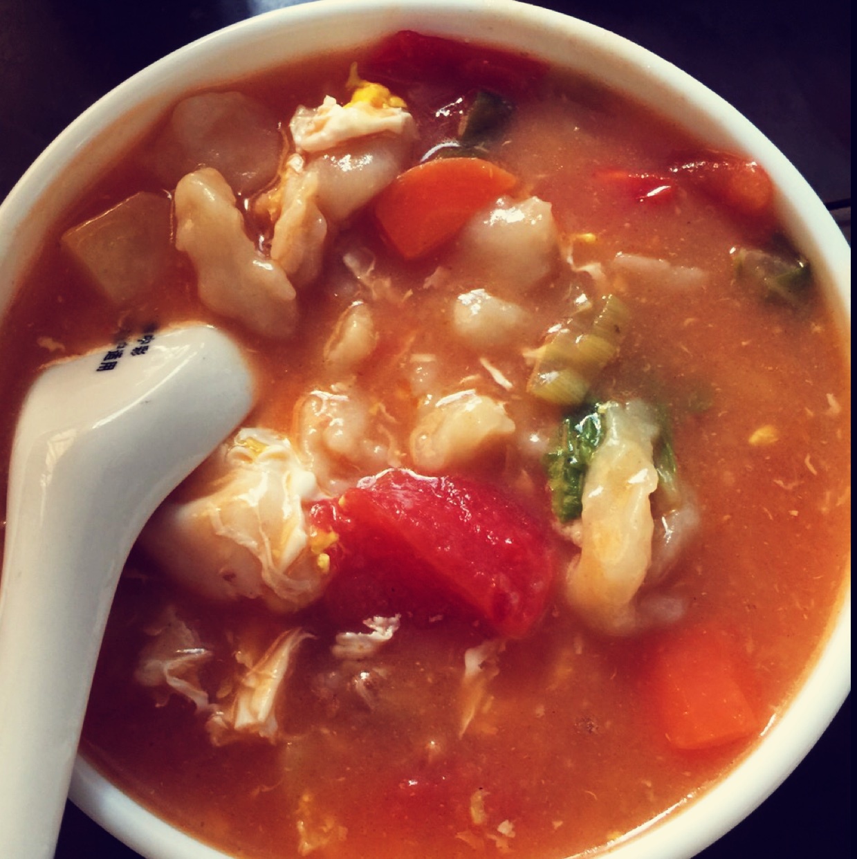 面鱼蔬菜汤 Dough fish Soup