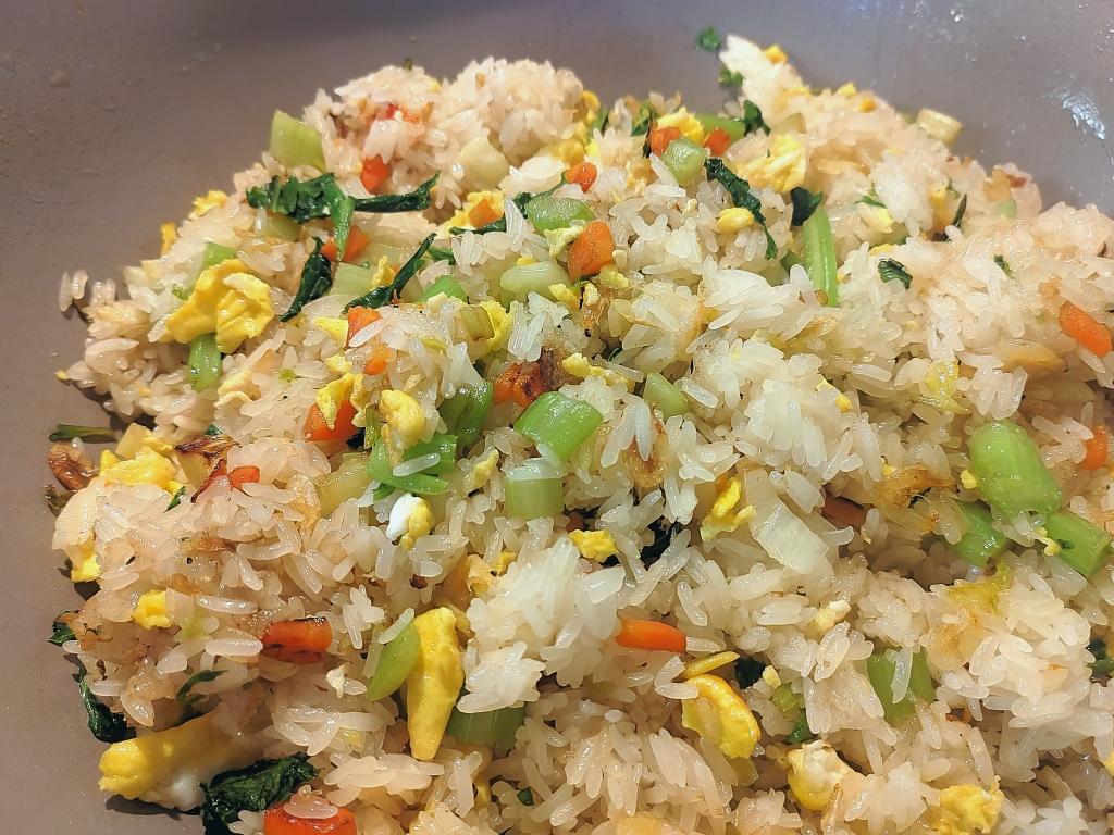 虾皮蔬菜糯米饭