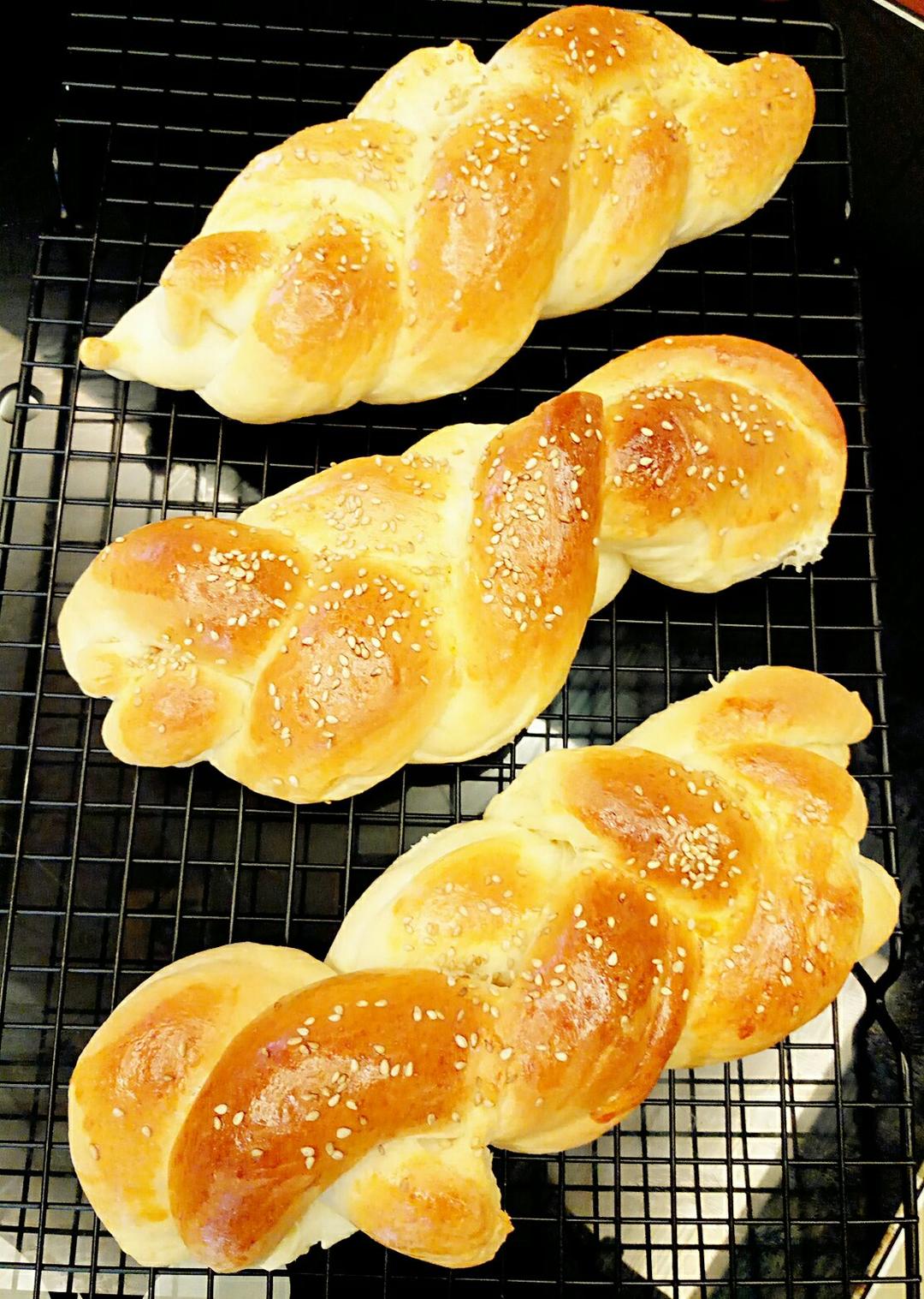 酸奶辫子面包（一次发酵）