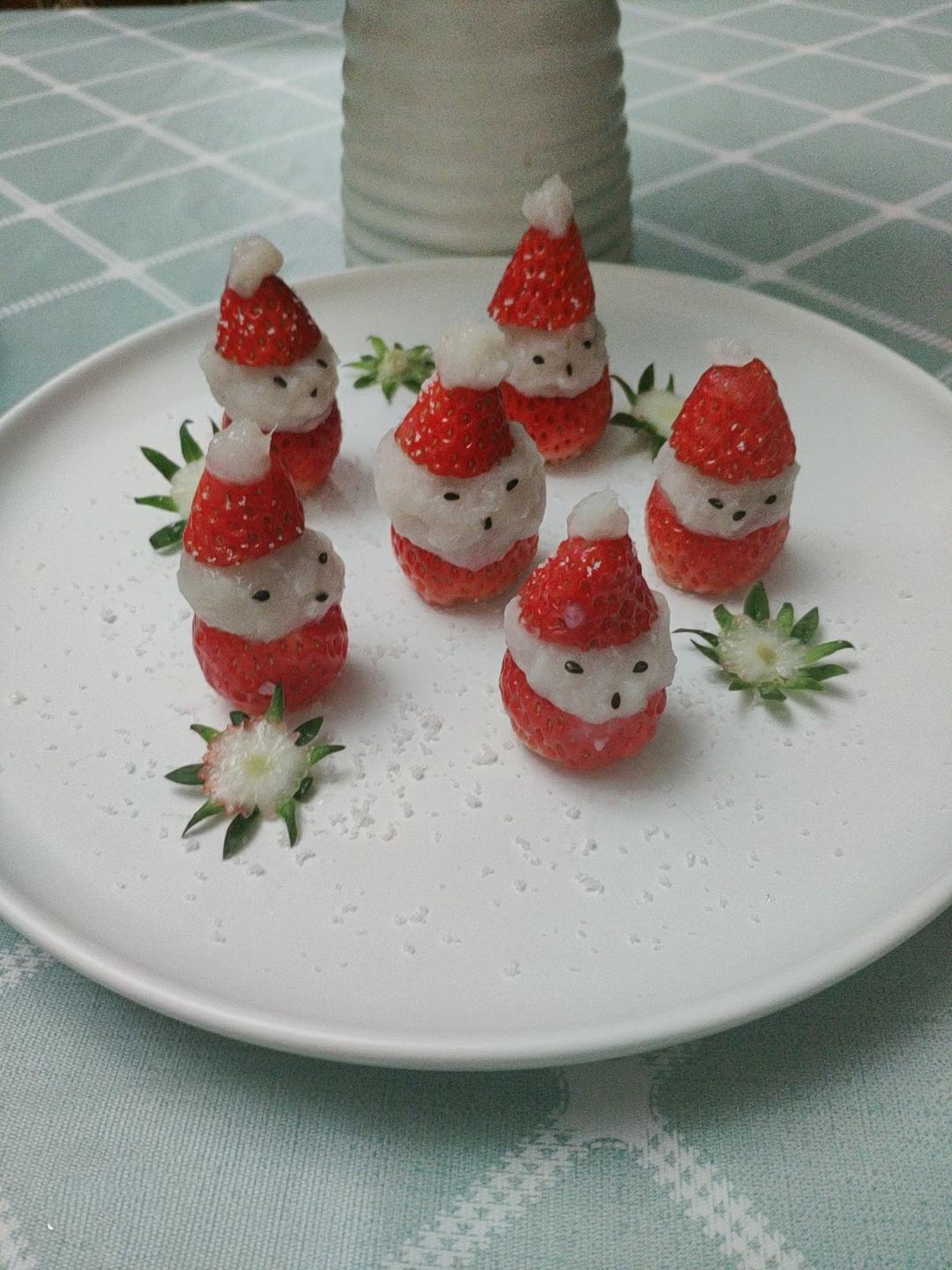 草莓山药圣诞老人