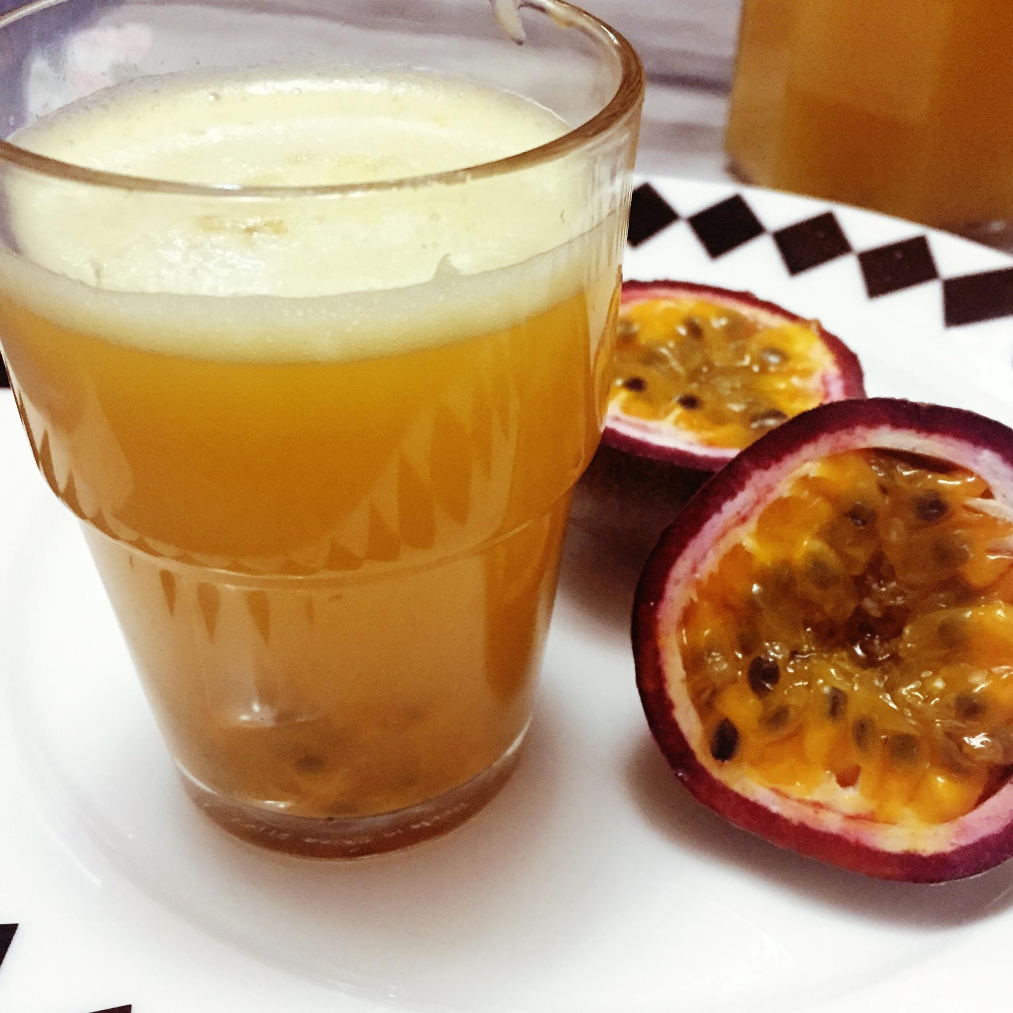 百香果蜂蜜橙汁的做法