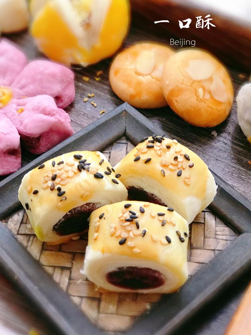 中式点心一口酥豆沙酥（大包酥）可用玉米油（层次分明）