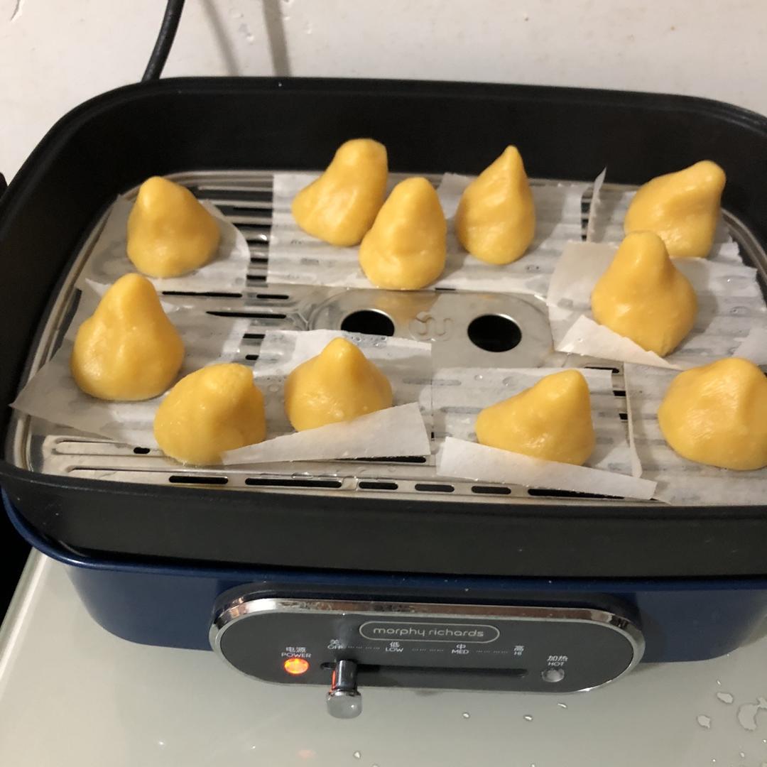 奶香糯米窝窝头