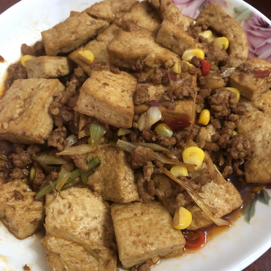 焖煎豆腐