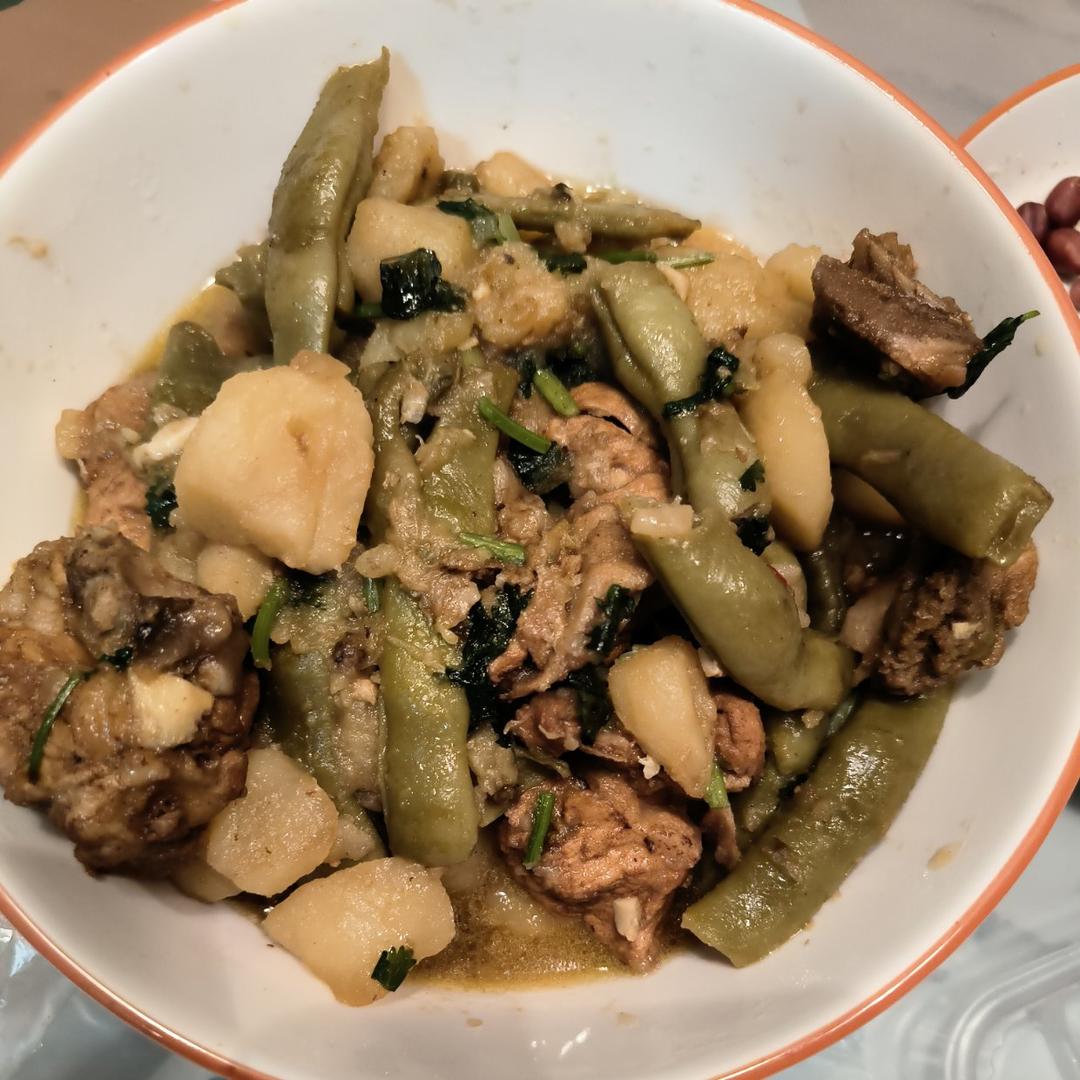 排骨土豆炖豆角🥘香到舔锅底‼️