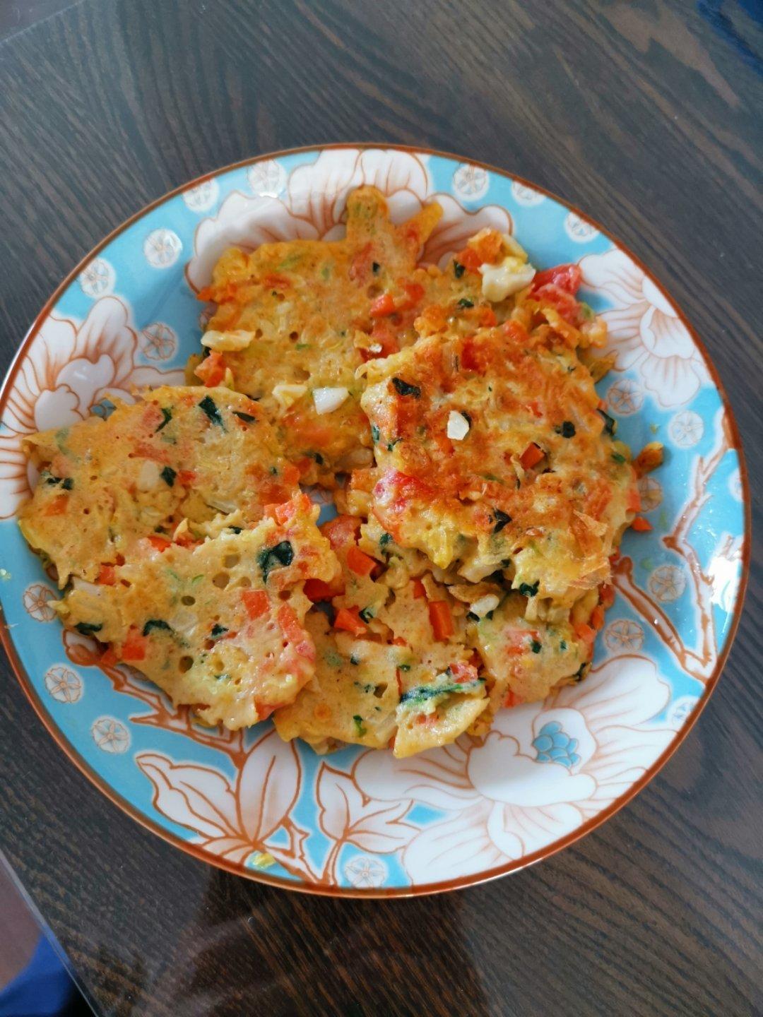 宝宝早餐蔬菜鸡蛋饼